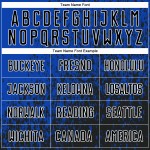 Kunst Custom Uniform Blau Sublimation Thunder Schwarz-Weiß Abstrakte Fußball Jersey Fragment Kunst Custom Uniform Blau Sublimation Thunder Schwarz-Weiß Abstrakte Fußball Jersey Fragment