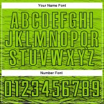 Sublimation Schwarzes Trikot Benutzerdefinierte Uniform Grün Neon Fußball