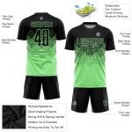 Fußball Schwarz Custom Erbse Sublimation Uniform Grün Jersey Fußball Schwarz Custom Erbse Sublimation Uniform Grün Jersey