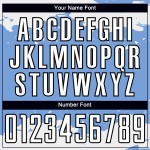 Hellweiß-Schwarz Abstraktes Fußballtrikot Uniform Blau Sublimation Custom Art Fragment Hellweiß-Schwarz Abstraktes Fußballtrikot Uniform Blau Sublimation Custom Art Fragment