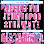 Benutzerdefinierte Jersey Sky Splash Pink Uniform Blau-Schwarz Fußball Sublimation Benutzerdefinierte Jersey Sky Splash Pink Uniform Blau-Schwarz Fußball Sublimation