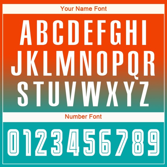 Fußball Ärmel Custom Uniform Weiß-Aqua Fade Fashion Jersey Sublimation Orange Lange Fußball Ärmel Custom Uniform Weiß-Aqua Fade Fashion Jersey Sublimation Orange Lange