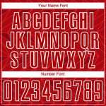 Trikot Uniform Weiß Benutzerdefinierte Rot Fußball Sublimation