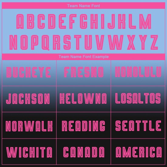 Mode Licht Sublimation Rosa-Schwarz Lange Custom Fade Blau Jersey Ärmel Fußball Uniform