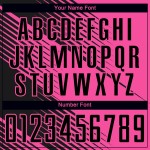 Benutzerdefinierte schwarze Linie Trikot rosa Sublimation Uniform Fußball Benutzerdefinierte schwarze Linie Trikot rosa Sublimation Uniform Fußball