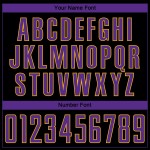 Mode Schwarz Custom Nadelstreifen Lila-Gold Jersey Verblassen Fußball Uniform Sublimation Mode Schwarz Custom Nadelstreifen Lila-Gold Jersey Verblassen Fußball Uniform Sublimation