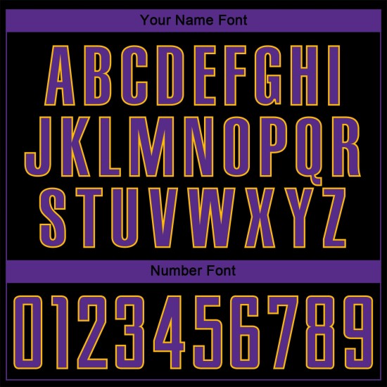 Mode Schwarz Custom Nadelstreifen Lila-Gold Jersey Verblassen Fußball Uniform Sublimation Mode Schwarz Custom Nadelstreifen Lila-Gold Jersey Verblassen Fußball Uniform Sublimation