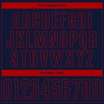 Uniform Sublimation Custom Fußball Rot Navy Trikot Uniform Sublimation Custom Fußball Rot Navy Trikot