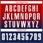 Fußball Fade Sublimation Fashion Custom Jersey Rot Uniform Weiß-Marine Langarm Fußball Fade Sublimation Fashion Custom Jersey Rot Uniform Weiß-Marine Langarm