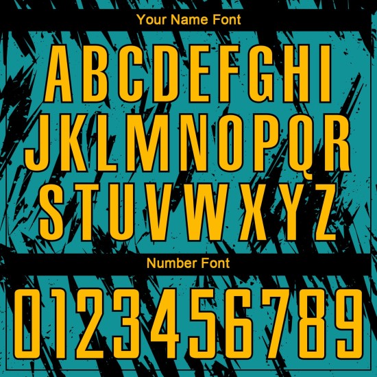 Schwarz Teal Custom Gold Uniform Fußball Sublimation Jersey Schwarz Teal Custom Gold Uniform Fußball Sublimation Jersey