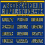 Uniform Nadelstreifen verblassen benutzerdefinierte Royal Yellow Fashion Fußball Jersey Sublimation Uniform Nadelstreifen verblassen benutzerdefinierte Royal Yellow Fashion Fußball Jersey Sublimation