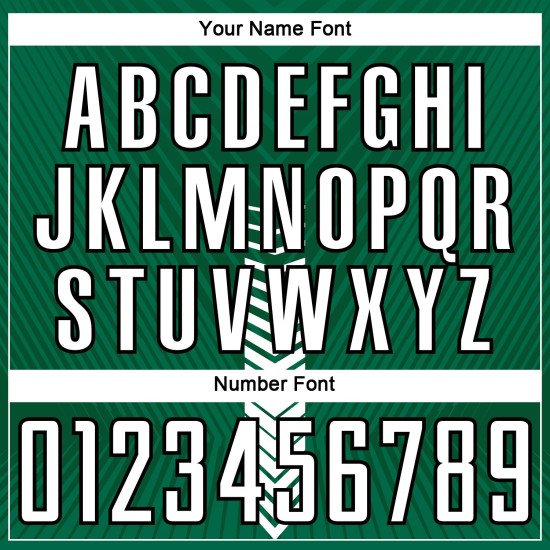 Arrow Green Custom Weiß-Schwarz Uniform Kelly Fußball Formen Sublimation Jersey Arrow Green Custom Weiß-Schwarz Uniform Kelly Fußball Formen Sublimation Jersey