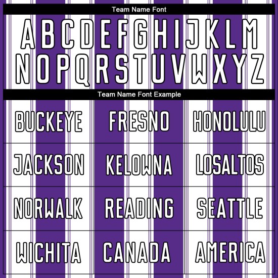 Benutzerdefinierte Fußball Weiß-Schwarz Lila Uniform Linie Jersey Sublimation Benutzerdefinierte Fußball Weiß-Schwarz Lila Uniform Linie Jersey Sublimation