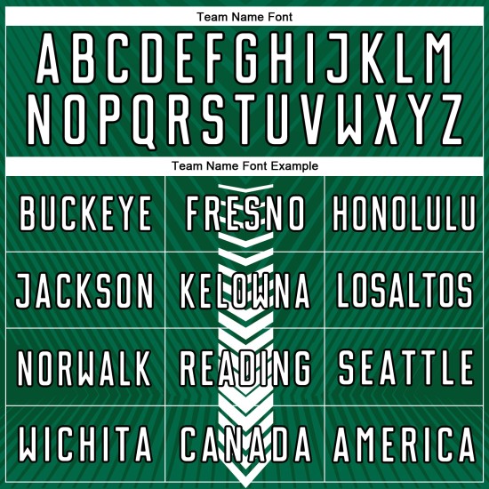 Arrow Green Custom Weiß-Schwarz Uniform Kelly Fußball Formen Sublimation Jersey Arrow Green Custom Weiß-Schwarz Uniform Kelly Fußball Formen Sublimation Jersey