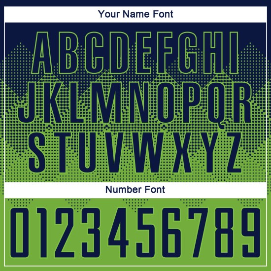 Fußball Custom Neon Jersey Grün Navy Sublimation Uniform Fußball Custom Neon Jersey Grün Navy Sublimation Uniform