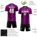 Uniform Fußball Sublimation Weiß-Rosa Custom Lila Trikot Uniform Fußball Sublimation Weiß-Rosa Custom Lila Trikot