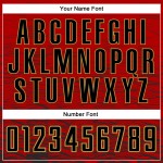 Rot Fußball Sublimation Custom Jersey Uniform Gold Schwarz-Old