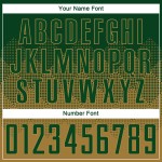 Grünes benutzerdefiniertes goldenes Uniform-Sublimationstrikot für alte Fußballer Grünes benutzerdefiniertes goldenes Uniform-Sublimationstrikot für alte Fußballer