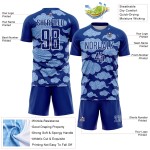 Uniform Custom Pattern Royal Sublimation Cloud Soccer Weiß Trikot Uniform Custom Pattern Royal Sublimation Cloud Soccer Weiß Trikot