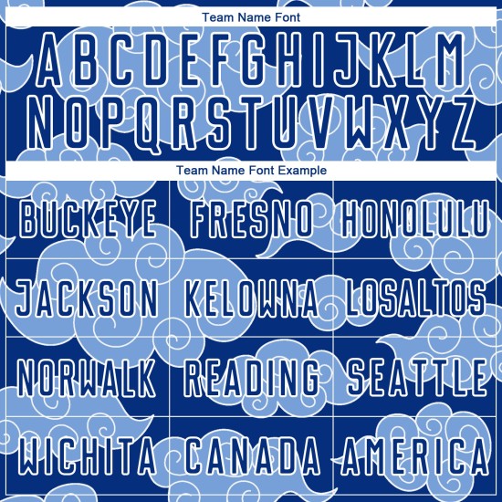 Uniform Custom Pattern Royal Sublimation Cloud Soccer Weiß Trikot Uniform Custom Pattern Royal Sublimation Cloud Soccer Weiß Trikot