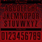 Benutzerdefinierte Jersey Linien Rot Fußball Sublimation Schwarz Uniform Benutzerdefinierte Jersey Linien Rot Fußball Sublimation Schwarz Uniform